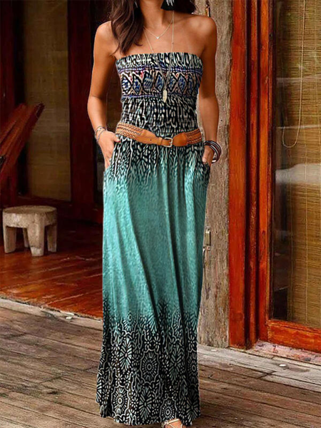 

Sleeveless Elegant Weaving Dress, Blue, Dresses