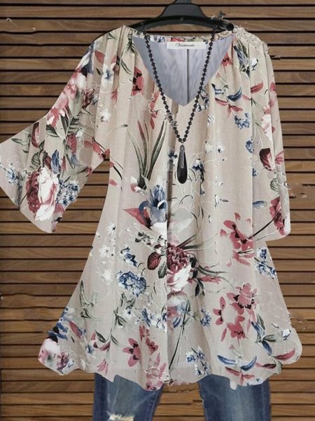 

Casual Long Sleeve Tops, As picture, Blouses & Shirts