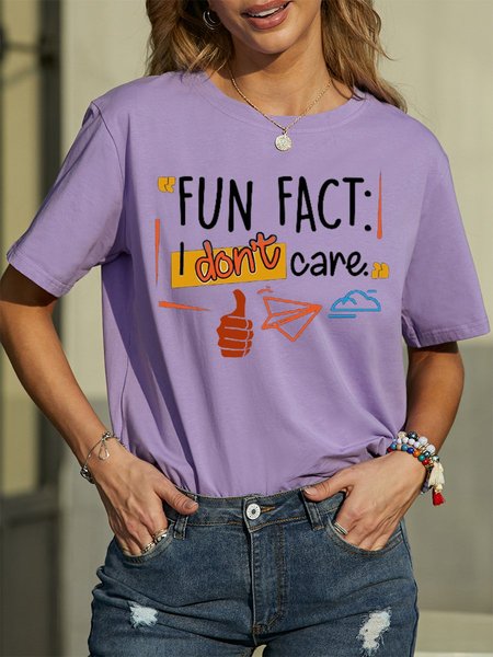 

Fun Fact Women's T-Shirt, Purple, T-shirts