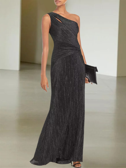 Vintage Elegante Tinta Unita Senza Maniche Gonna Casuale, Nero, Dresses