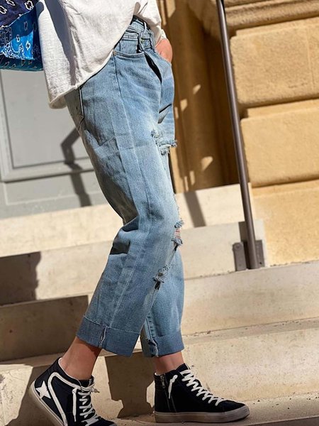 

Ripped Pants, Blue, Jeans