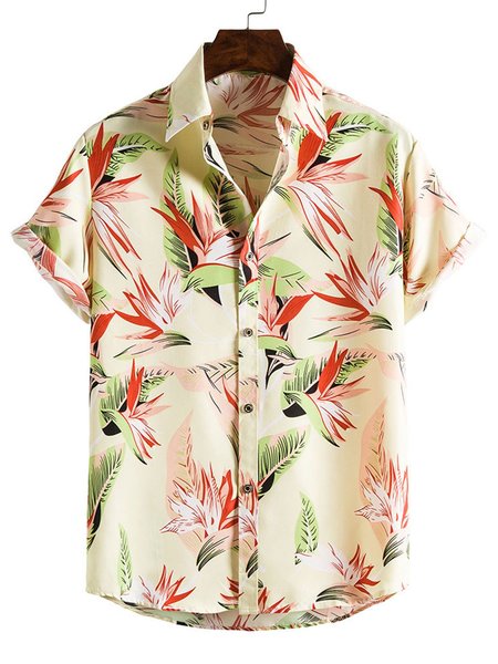 

Leaves Casual Shirts & Tops, Yellow, Shirts