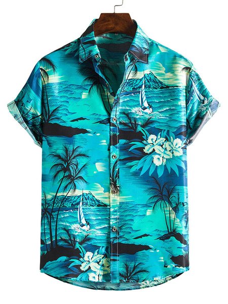 

Coconut Tree Shirts & Tops, Green, Shirts