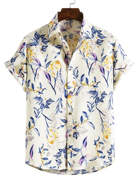 

Casual Floral Shirts & Tops, Yellow, Shirts