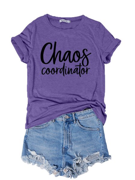 

Chaos Coordinator Shir, Purple, T-shirts