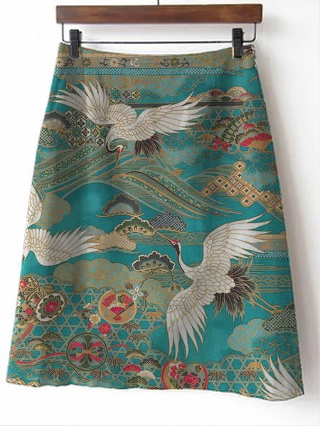 

Casual Animal Skirt, Multicolor, Skirts