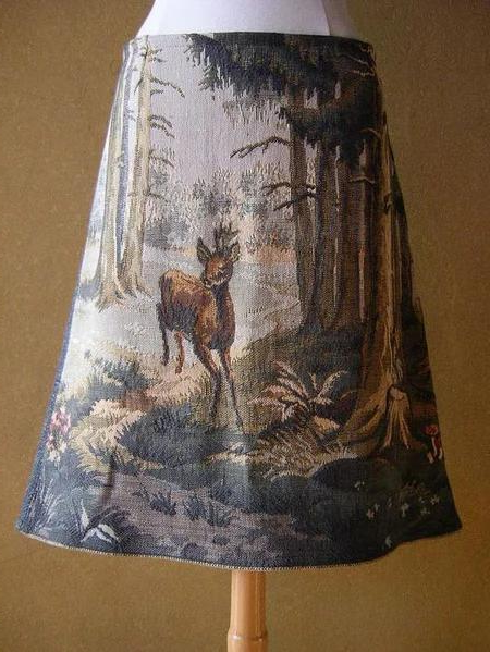 

A-Line Vintage Skirts, As picture, Bottoms