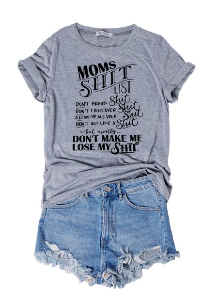 

Mom shirt, Gray, T-shirts