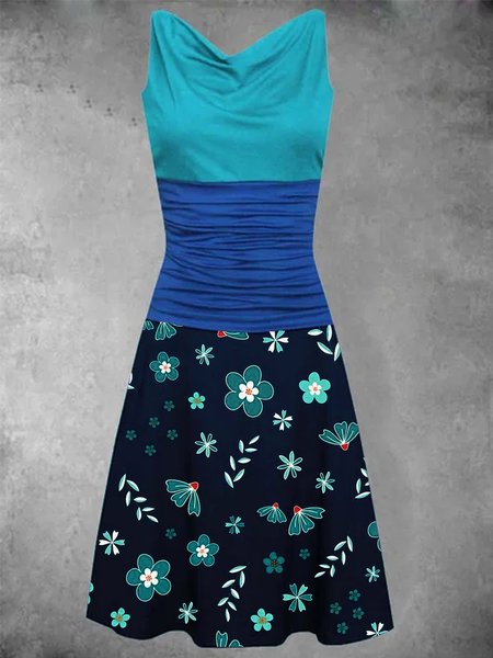 

Casual Sleeveless Dresses, Blue, Dresses