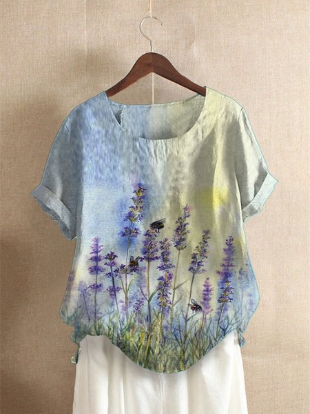 

Vintage Floral T-shirt, Color, T-Shirts