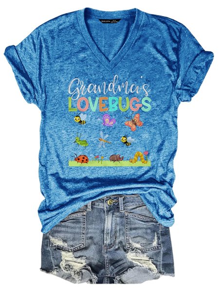 

Grandma's Lovebugs T-Shirt, Blue, T-shirts