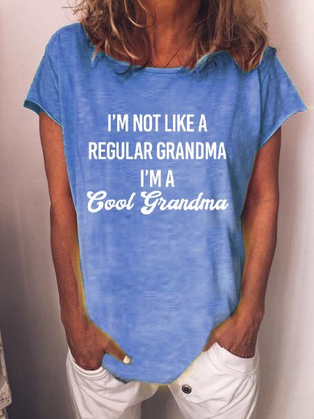

I'm Not Like A Regular Grandma I'm A Professional Grandma Tee, Blue, T-shirts