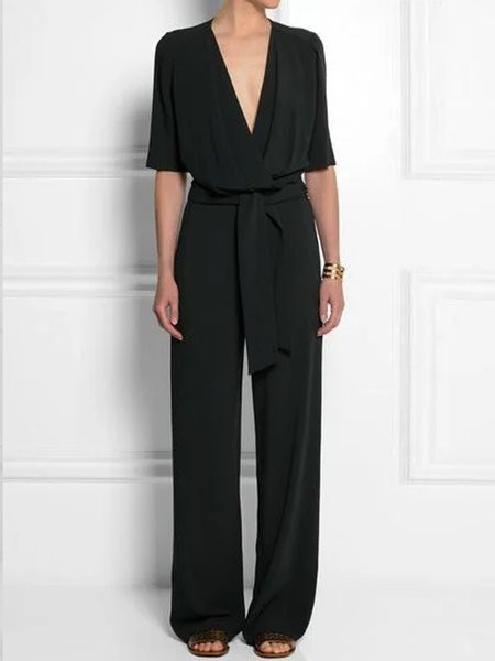 

Maniche Corte Lavoro Pezzi interi, Nero, Jumpsuits