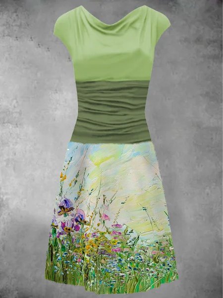

Floreale Abito Cotone, Verde, Dresses