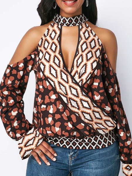 

Casual Shift Blouse, Brown, Blouses and Shirts