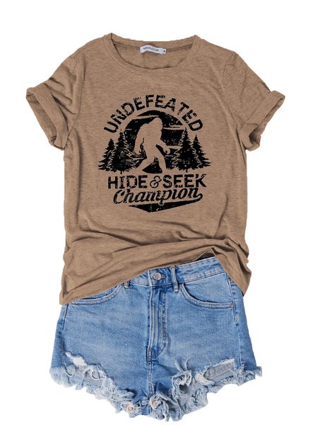 

Undefeated Hide and Seek Champion Graphic Tee, Khaki, Tops