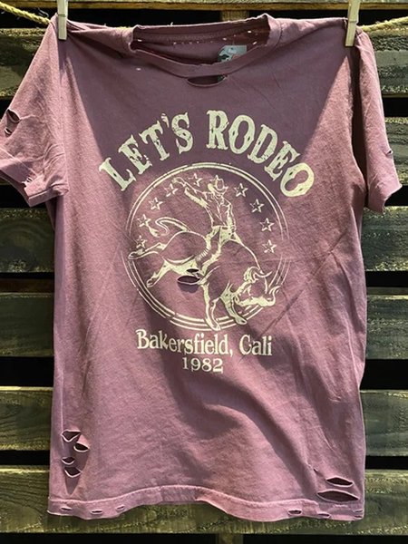 

Casual Cotton-Blend Shirts & Tops, Rose red, Tees & T-shirts