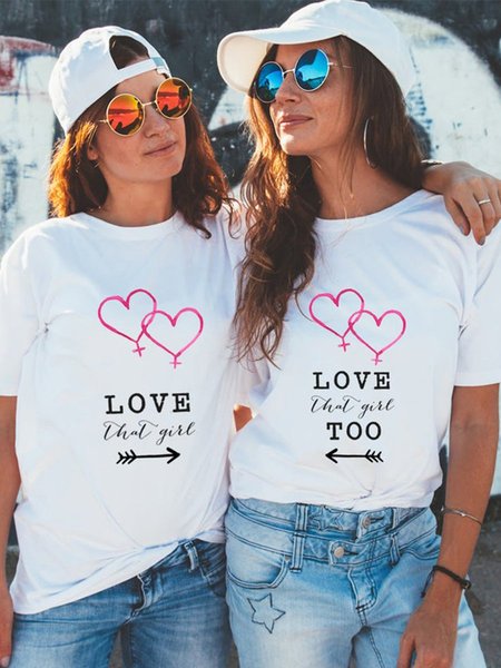 

Love That Girl Couple T-Shirts, White, Sister T-shirts