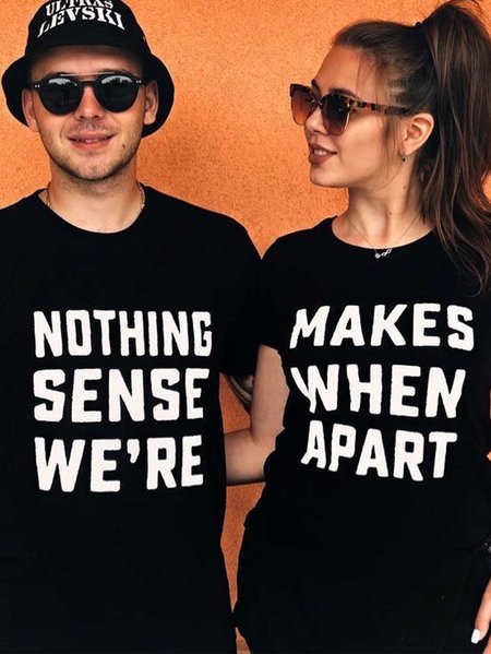 

listen to your heart couple T-shirt, Black, Couple T-shirts