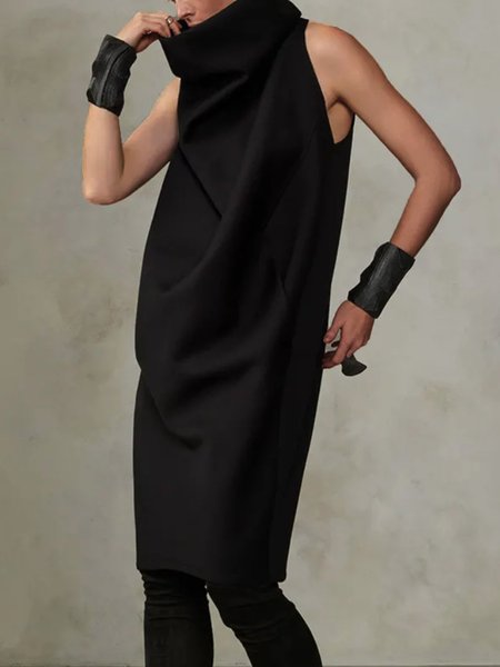 

Casuale senza maniche taglia grande Top, Nero, Blouses & Shirts