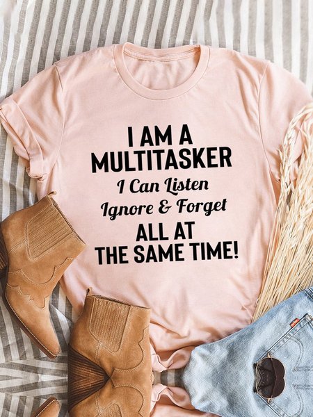 

I Am A Multitasker Tee, Brick red, T-shirts