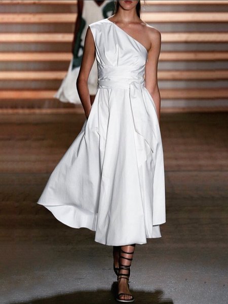 

Casuale taglia grande Abito, Bianco, Dresses