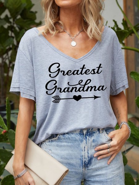 

Short Sleeve Cotton Shirts & Tops, Gray, T-shirts