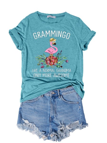 

Grammingo Shift Short Sleeve Casual Women Tee, Lake blue, T-shirts