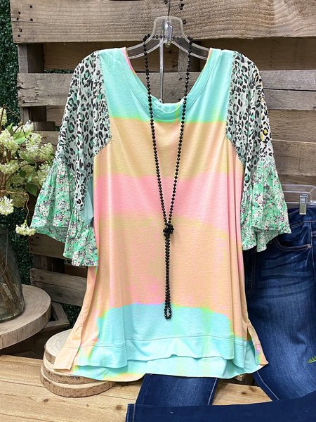 

Casual Jersey Half Sleeve Floral Shirts & Tops, Green, Auto-Clearance