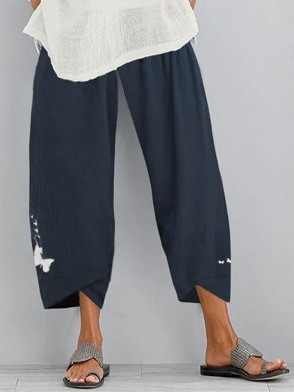 Casuale Pantaloni, Navy blu, Pants
