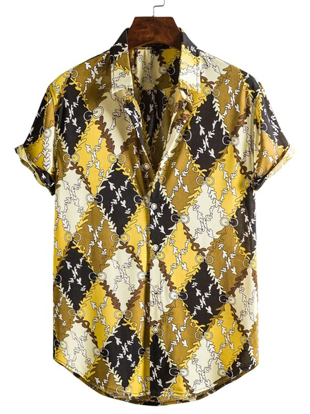 

Tribal Shirts & Tops, Yellow, Short Sleeves Shirts