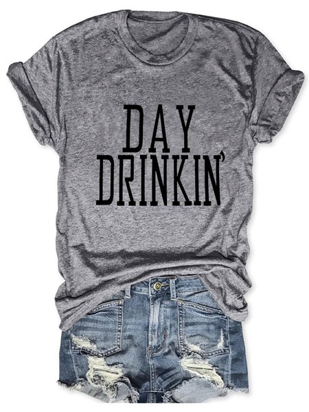 

Women's Day Drinking Casual T-shirt, Deep gray, T-shirts