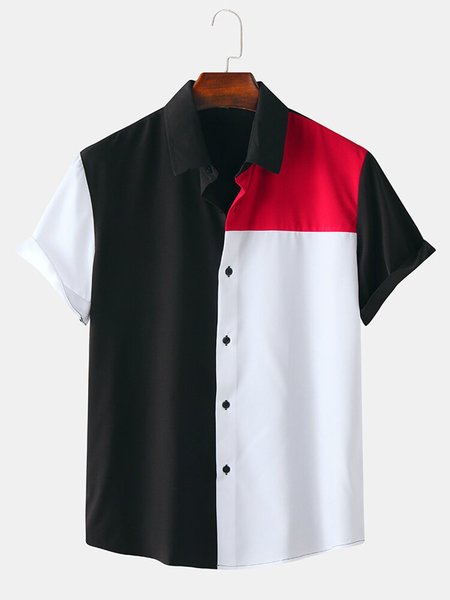 

Men's Casual Shirt Collar Shirts, Red, Men's Floral shirt
