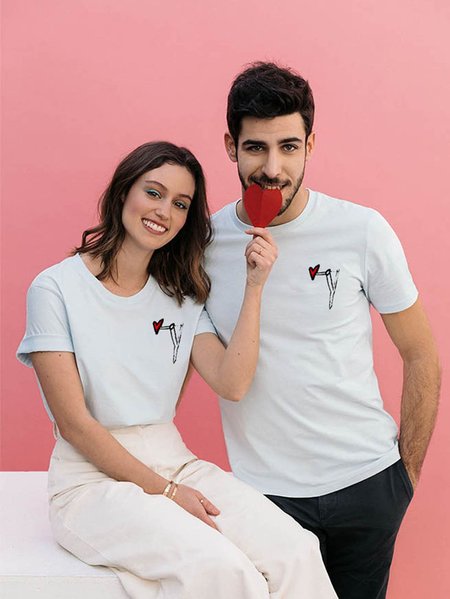 

interesting Couple T-shirt, White, Couple T-shirts