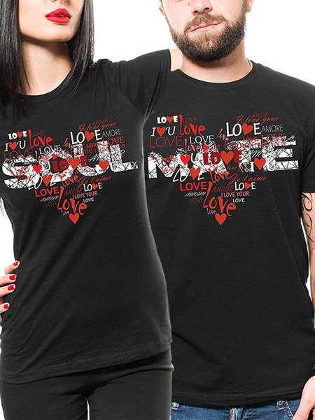 

Soulmate Couple Matching Shirts, Black, Couple T-shirts