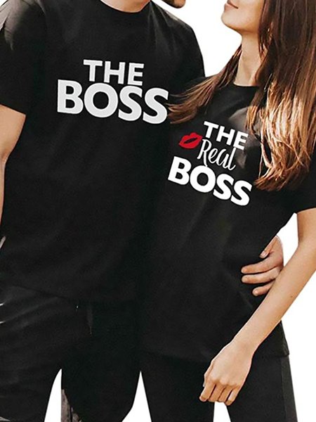 

Matching Couple Shirts, Black, Couple T-shirts