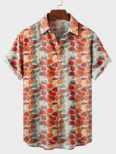 

Leaves Shirts & Tops, Orange, Short Sleeves Shirts