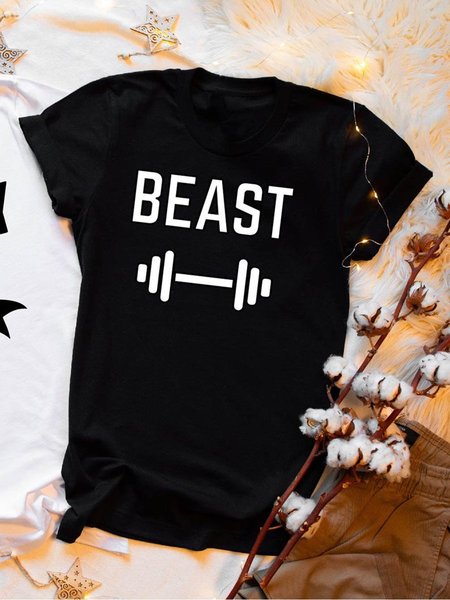 

Beauty and Beast Couple Tee, Black, Couple T-shirts