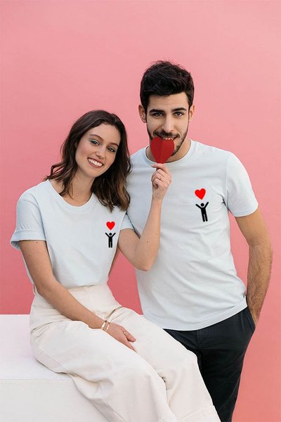 

interesting Couple T-shirt, White, Couple T-shirts