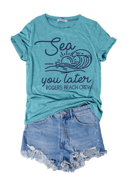 

Sea You Later Women's T-Shirt, Turquoise, T-shirts