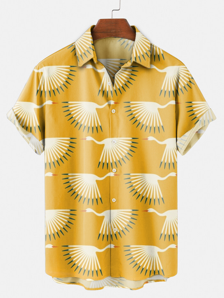 

Casual Animal Shirts, Yellow, Men's Floral shirt