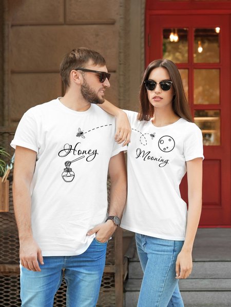 

couple tee, White, Couple T-shirts