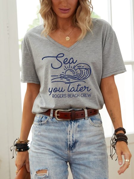 

Sea You Later Women's T-Shirt, Grey, T-shirts