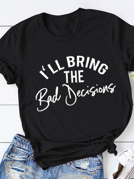 

I'll Bring The Bling Casual Friends T-Shirts, Black, Sister T-shirts