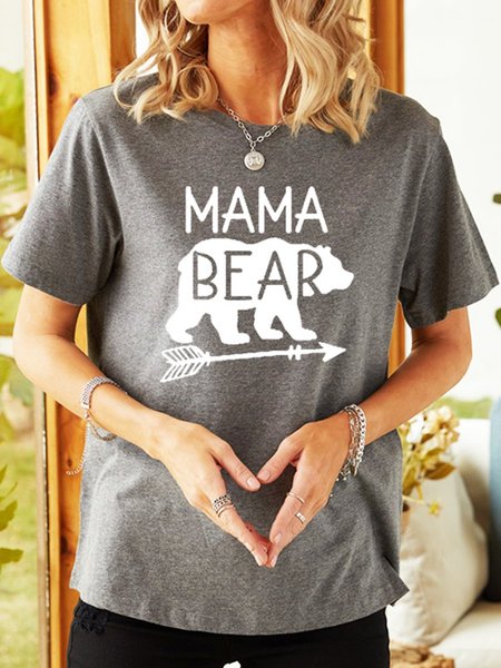 

Mama Bear Mother's Day Graphic Tee, Gray, T-shirts