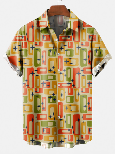 

Cotton-Blend Shirts, Yellow, Men's Floral shirt