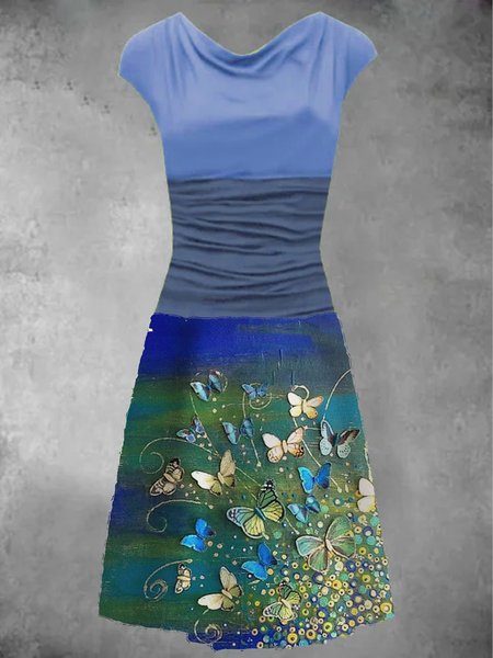 

Vintage Cotone Abito, Viola, Dresses