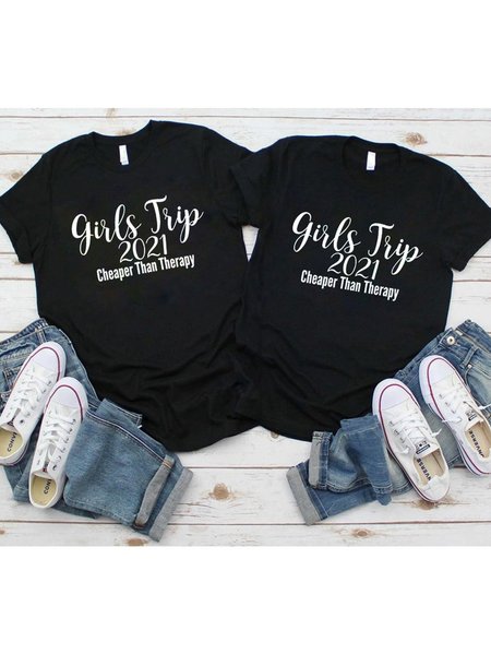 

Girls Trip Cheaper Than Therapy 2021 Friends shirts, Black, Sister T-shirts
