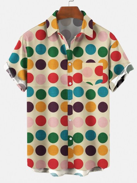 

Men's Shirt Collar Abstract Printed Shirts, Multicolor, Men's Floral shirt