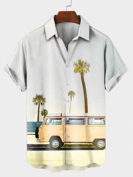 

Beach Shirts, Yellow, Men's Floral shirt